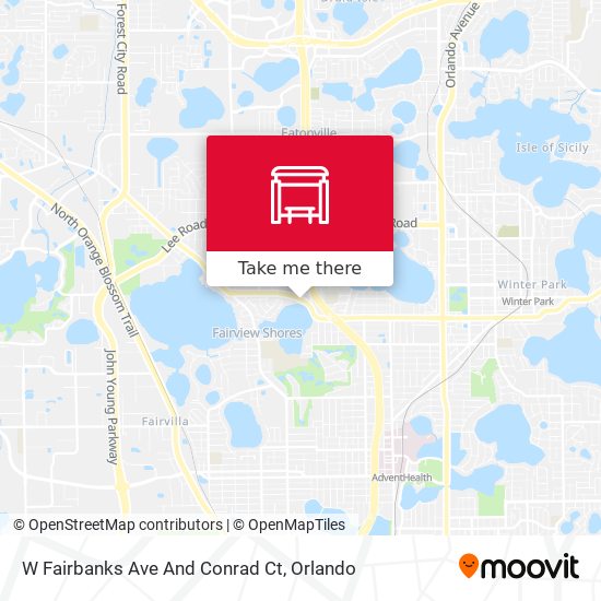Mapa de W Fairbanks Ave And Conrad Ct