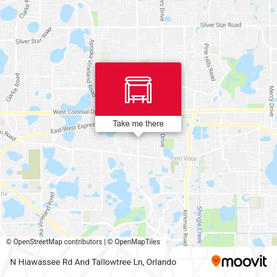 Mapa de N Hiawassee Rd And Tallowtree Ln