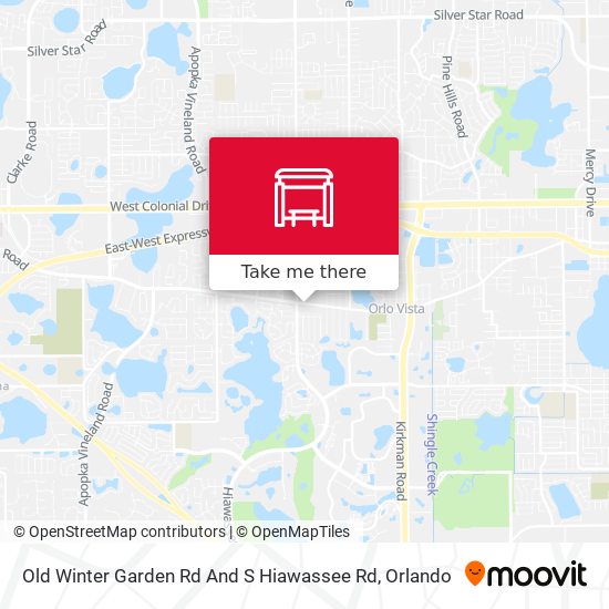 Old Winter Garden Rd And S Hiawassee Rd map