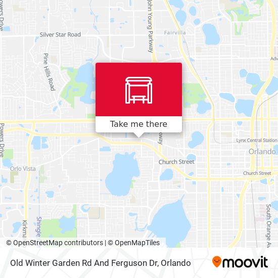 Old Winter Garden Rd And Ferguson Dr map