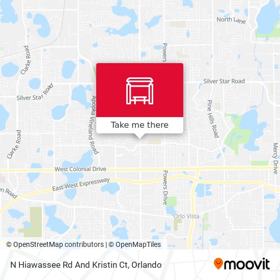 N Hiawassee Rd And Kristin Ct map