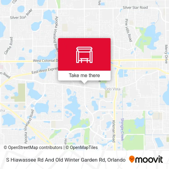 Mapa de S Hiawassee Rd And Old Winter Garden Rd