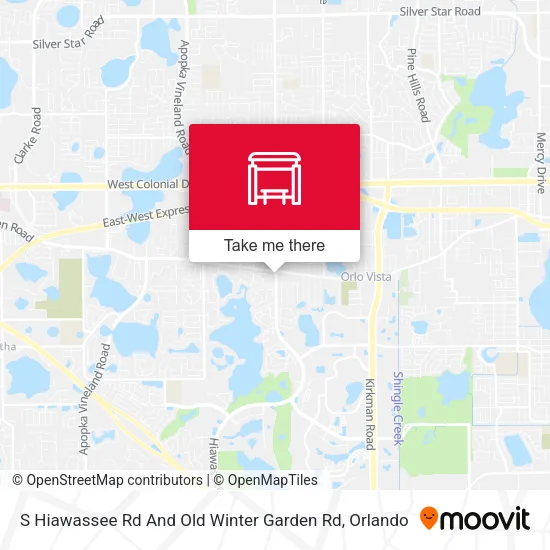Mapa de S Hiawassee Rd And Old Winter Garden Rd