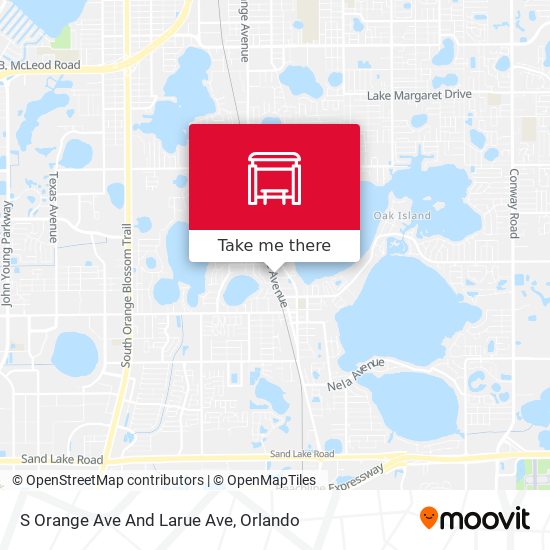 S Orange Ave And Larue Ave map