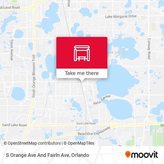 S Orange Ave And Fairln Ave map