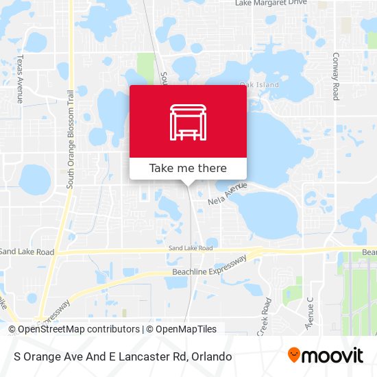 S Orange Ave And E Lancaster Rd map