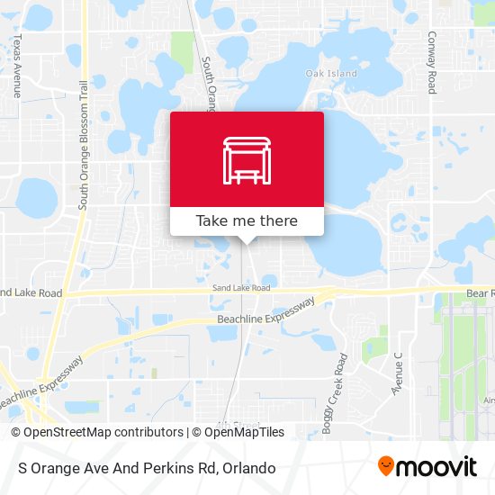 Mapa de S Orange Ave And Perkins Rd