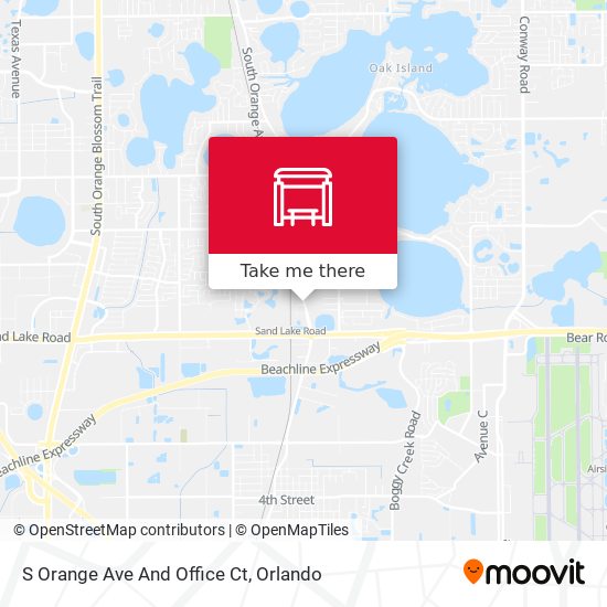 S Orange Ave And Office Ct map