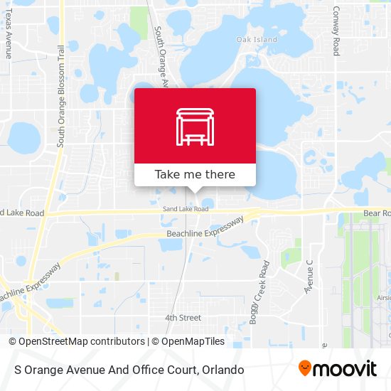 S Orange Avenue And Office Court map