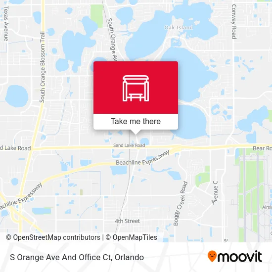 Mapa de S Orange Ave And Office Ct