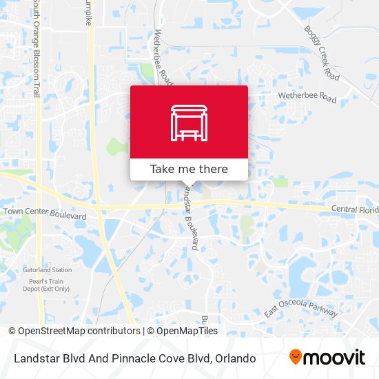 Landstar Blvd And Pinnacle Cove Blvd map