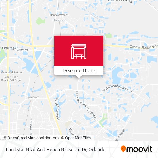 Landstar Blvd And Peach Blossom Dr map