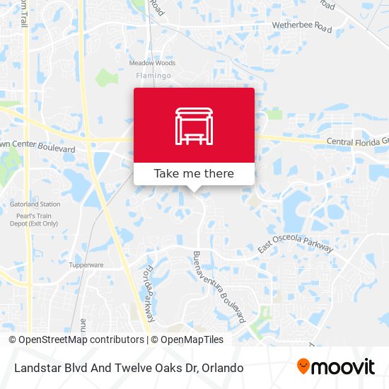 Landstar Blvd And Twelve Oaks Dr map