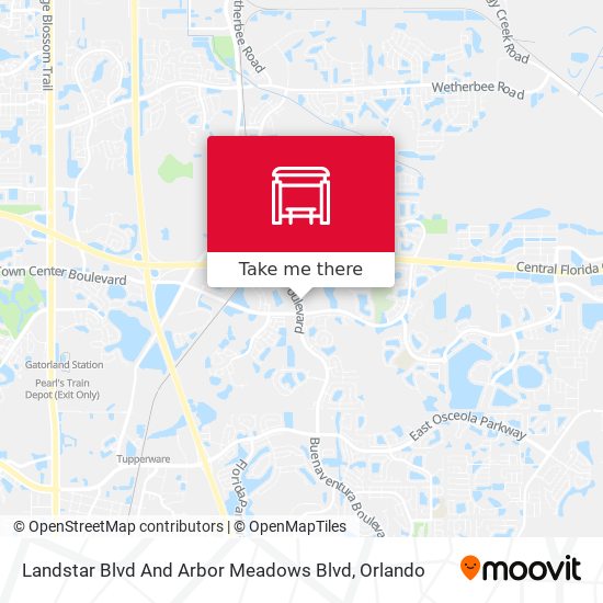 Landstar Blvd And Arbor Meadows Blvd map