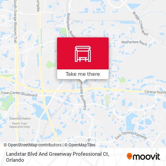 Landstar Blvd And Greenway Professional Ct map