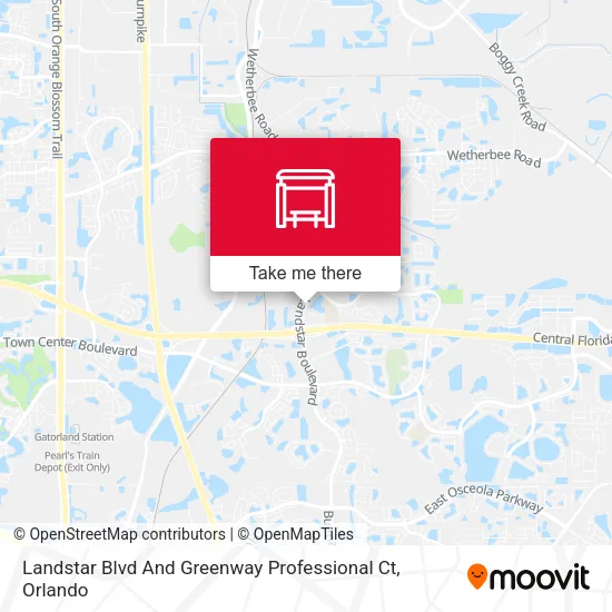 Mapa de Landstar Blvd And Greenway Professional Ct