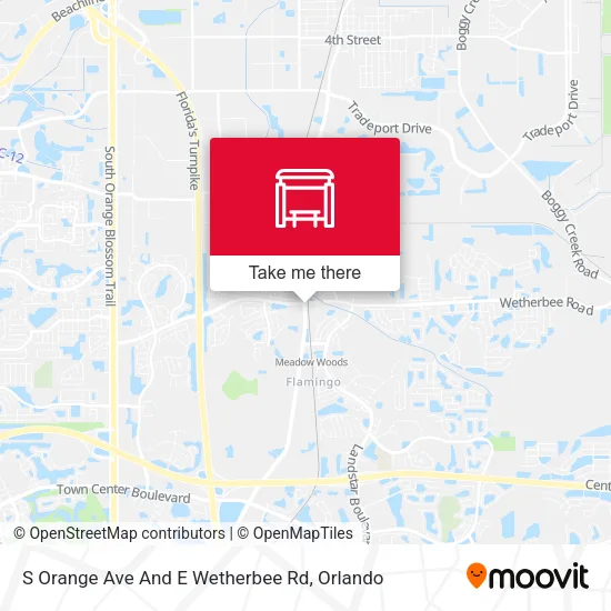 Mapa de S Orange Ave And E Wetherbee Rd