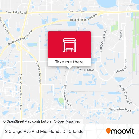 S Orange  Ave And Mid Florida  Dr map