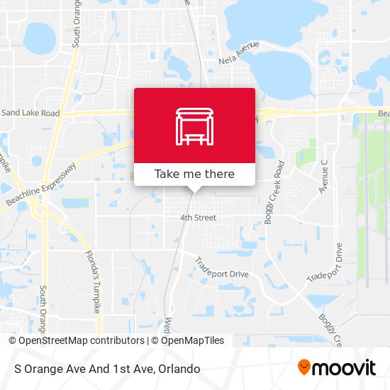 Mapa de S Orange Ave And 1st Ave
