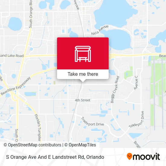 Mapa de S Orange Ave And E Landstreet Rd