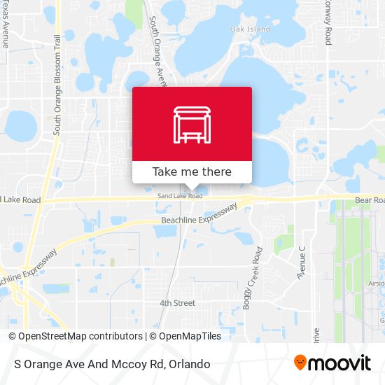 S Orange Ave And Mccoy Rd map