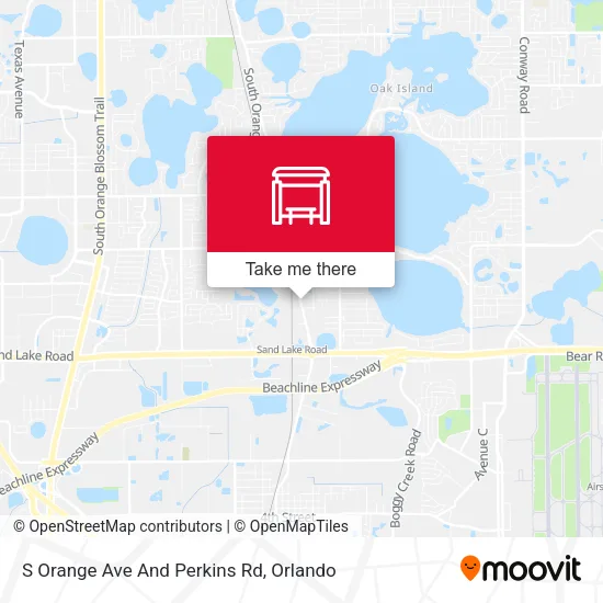 Mapa de S Orange Ave And Perkins Rd