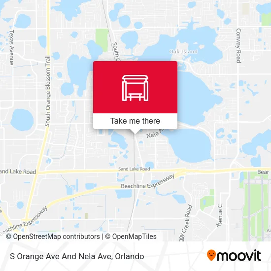 Mapa de S Orange Ave And Nela Ave