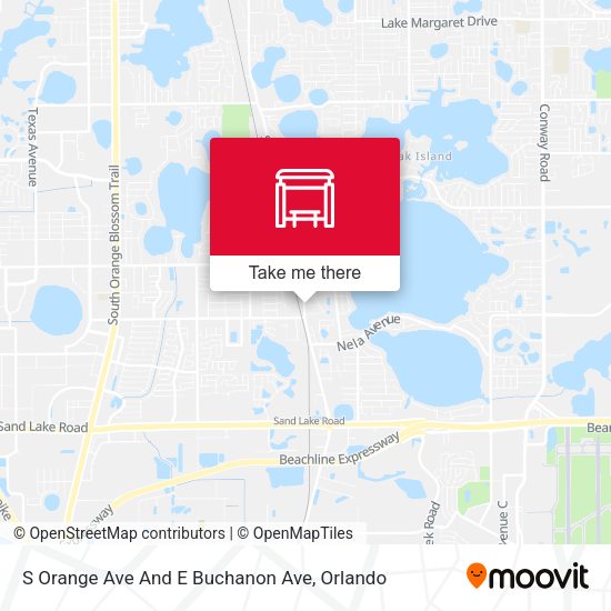 Mapa de S Orange Ave And E Buchanon Ave