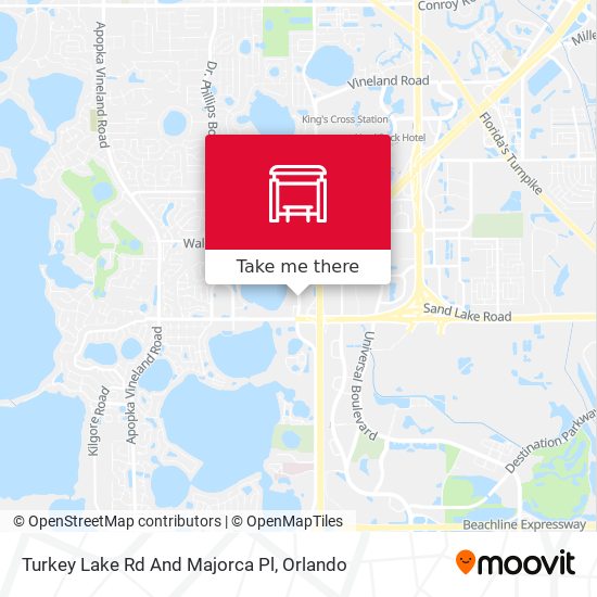 Turkey Lake Rd And Majorca Pl map