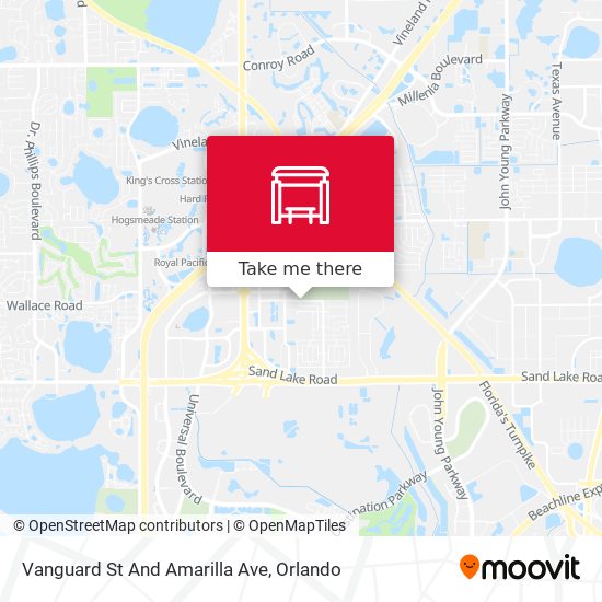 Mapa de Vanguard St And Amarilla Ave
