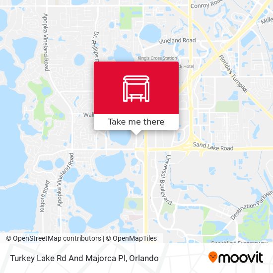 Turkey Lake Rd And Majorca Pl map