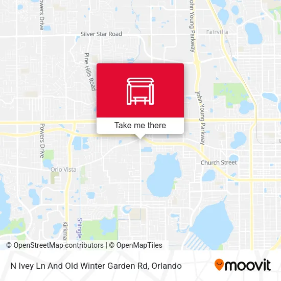 Mapa de N Ivey Ln And Old Winter Garden Rd