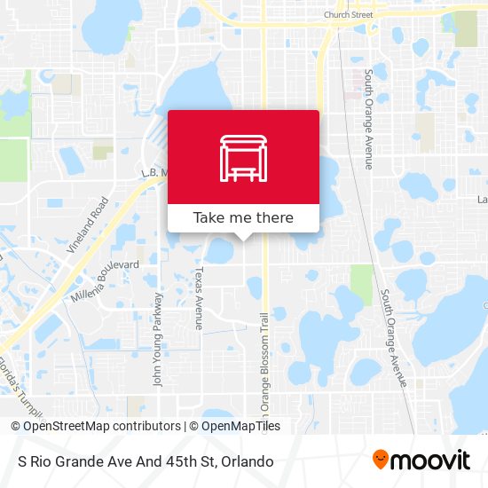 S Rio Grande Ave And 45th St map