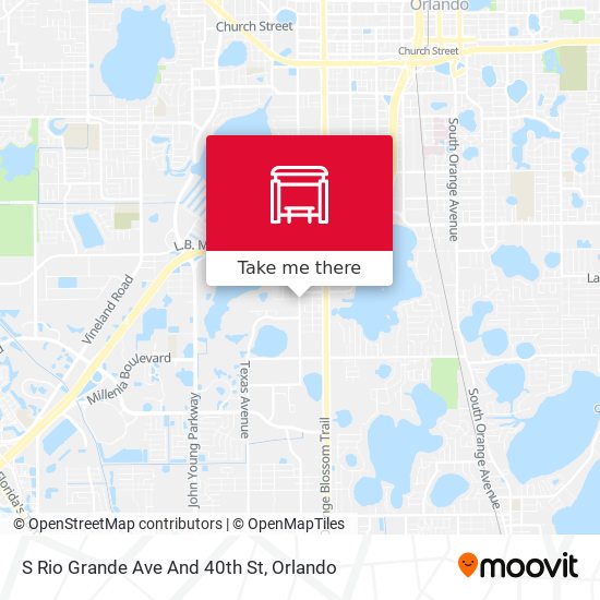 S Rio Grande Ave And 40th St map