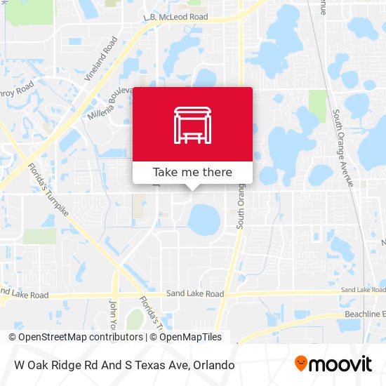 W Oak Ridge Rd And S Texas Ave map