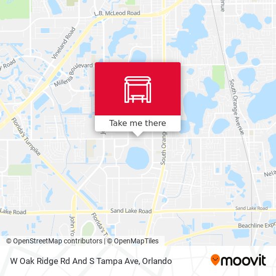 W Oak Ridge Rd And S Tampa Ave map