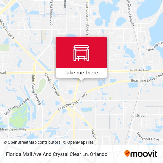 Florida Mall Ave And Crystal Clear Ln map