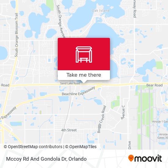 Mccoy Rd And Gondola Dr map