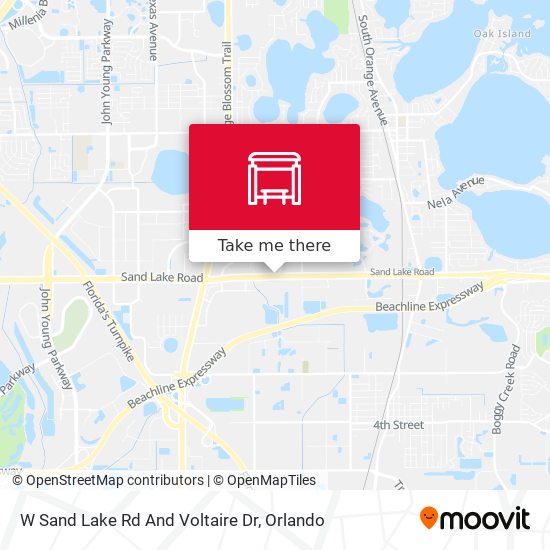 W Sand Lake Rd And Voltaire Dr map