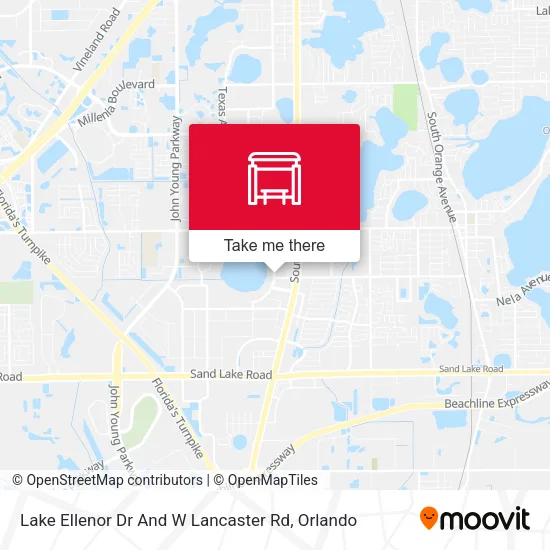 Mapa de Lake Ellenor Dr And W Lancaster Rd
