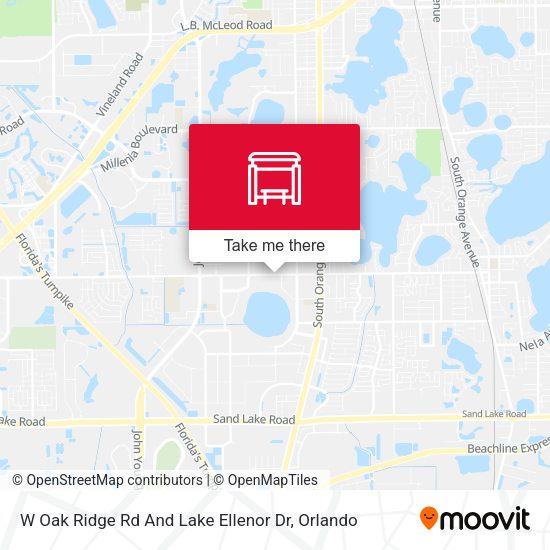 W Oak Ridge Rd And Lake Ellenor Dr map