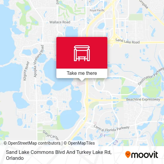 Mapa de Sand Lake Commons Blvd And Turkey Lake Rd
