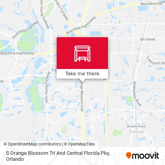 S Orange Blossom Trl And Central Florida Pky map