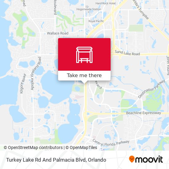 Mapa de Turkey Lake Rd And Palmacia Blvd