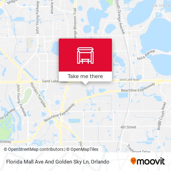 Florida Mall Ave And Golden Sky Ln map