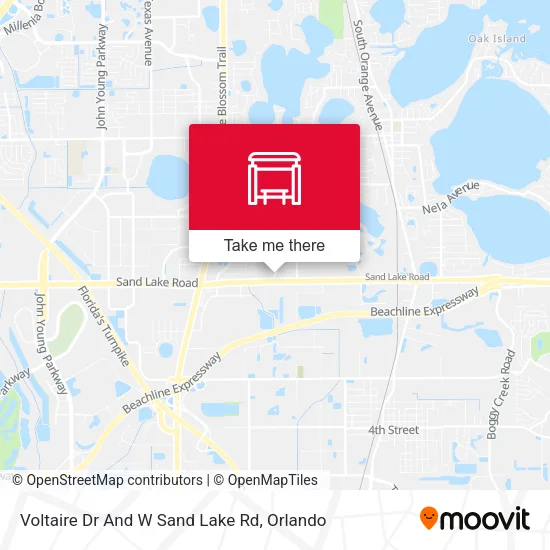 Mapa de Voltaire Dr And W Sand Lake Rd