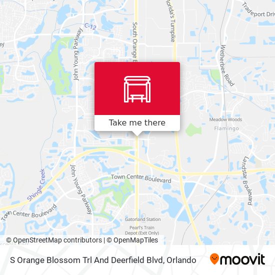 S Orange Blossom Trl And Deerfield Blvd map