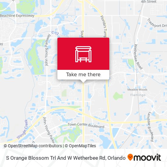 Mapa de S Orange Blossom Trl And W Wetherbee Rd