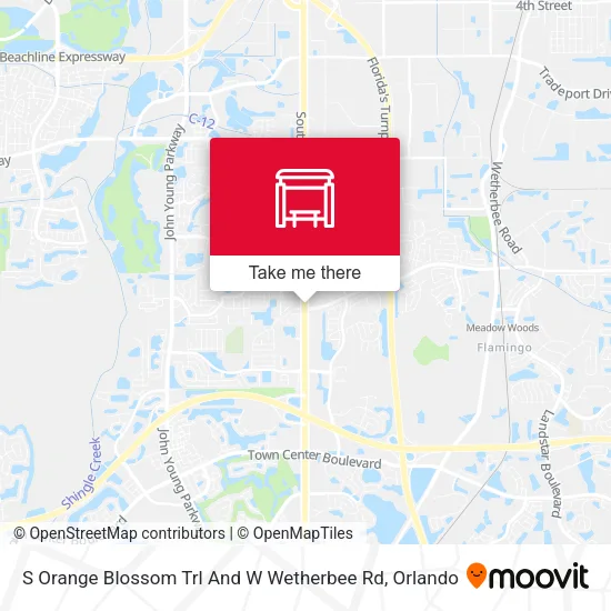 Mapa de S Orange Blossom Trl And W Wetherbee Rd