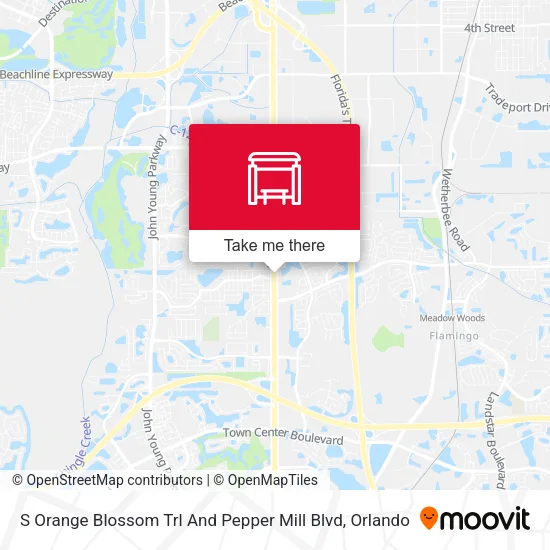 Mapa de S Orange Blossom Trl And Pepper Mill Blvd